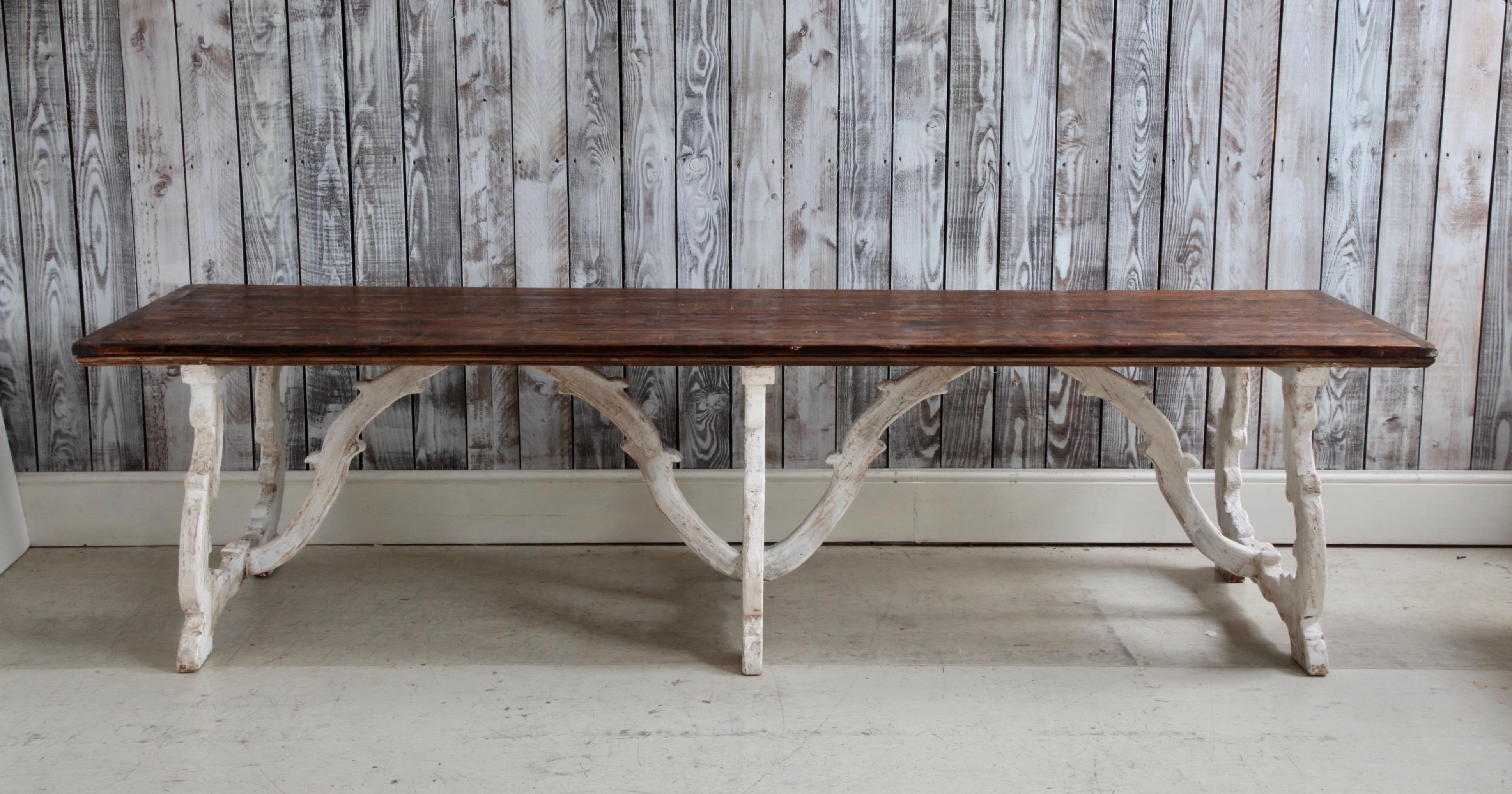 Rustic Country House Dining Table From Tuscany, Italy