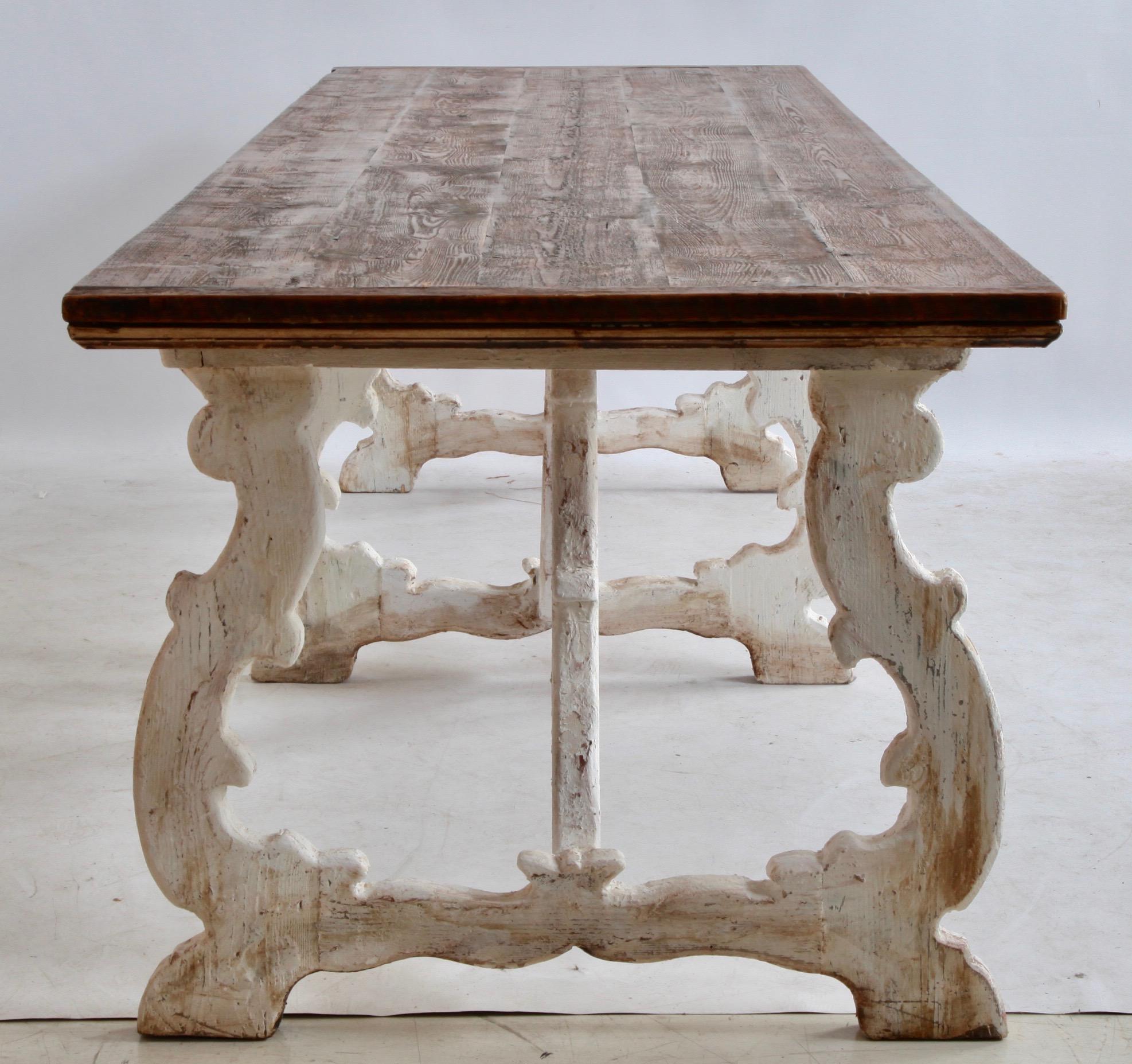 Hand-Crafted Country House Dining Table From Tuscany, Italy