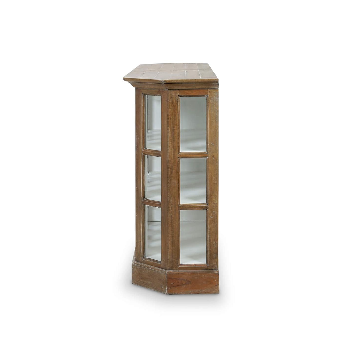 Country Rustic Display Cabinet For Sale