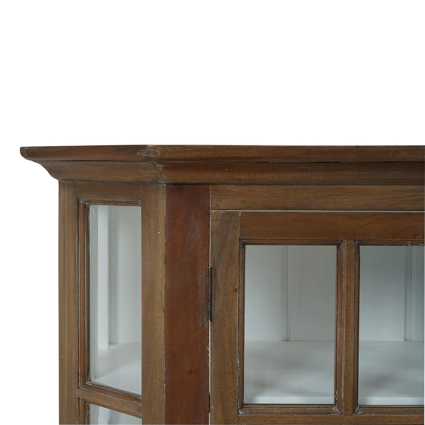Rustic Display Cabinet In New Condition For Sale In Westwood, NJ