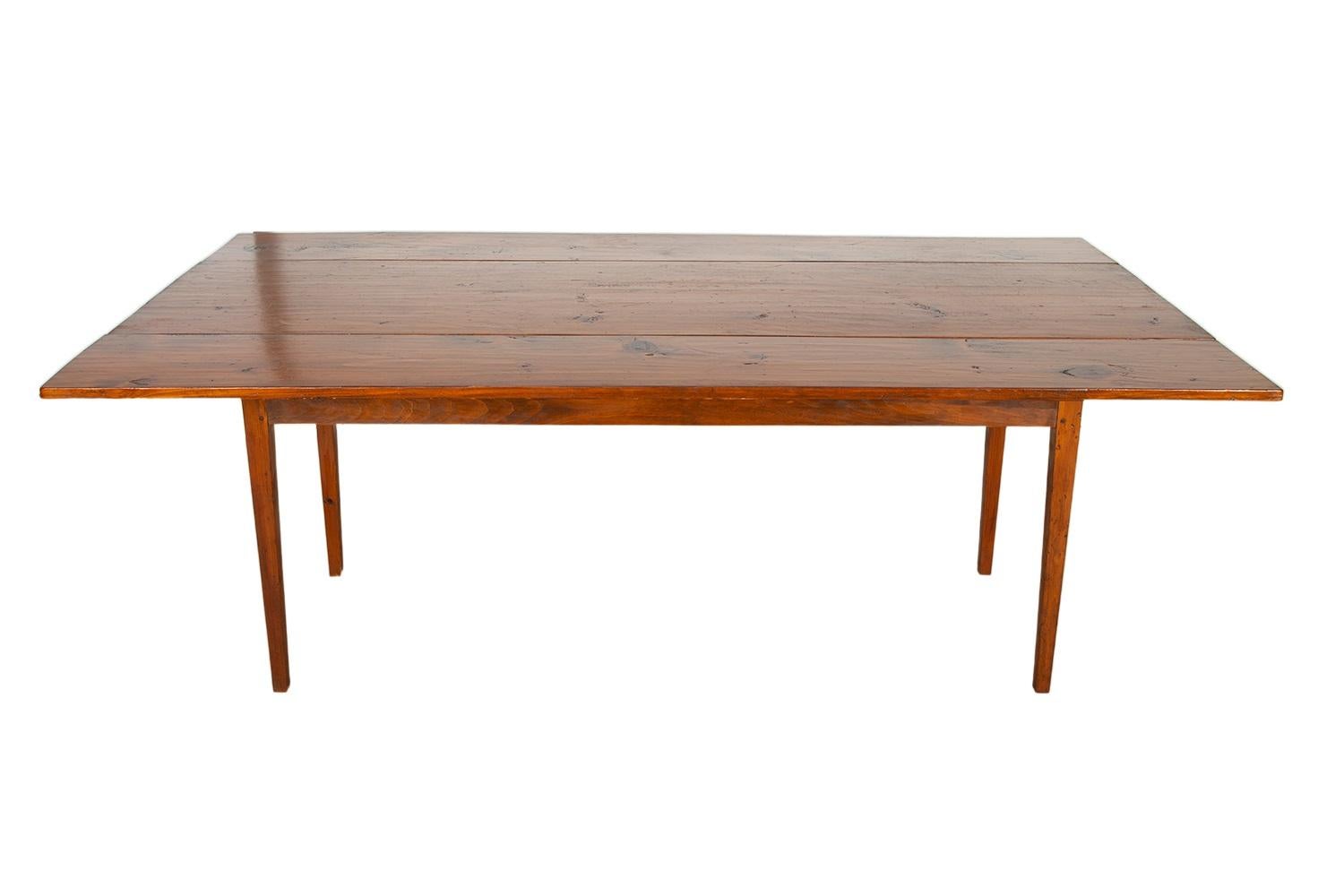 Unknown Rustic Drop Leaf Console Dining Table For Sale