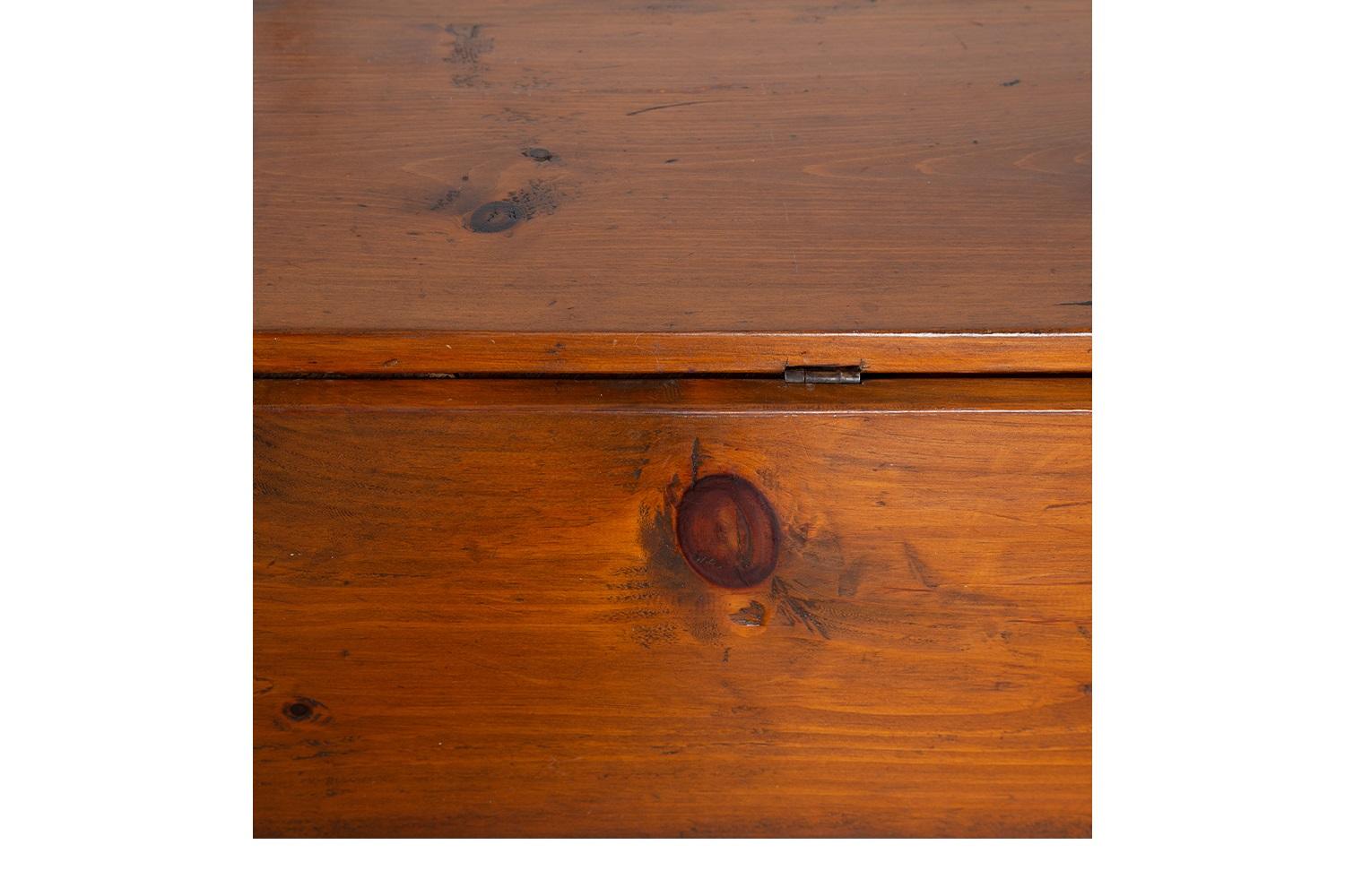 Rustic Drop Leaf Console Dining Table For Sale 1