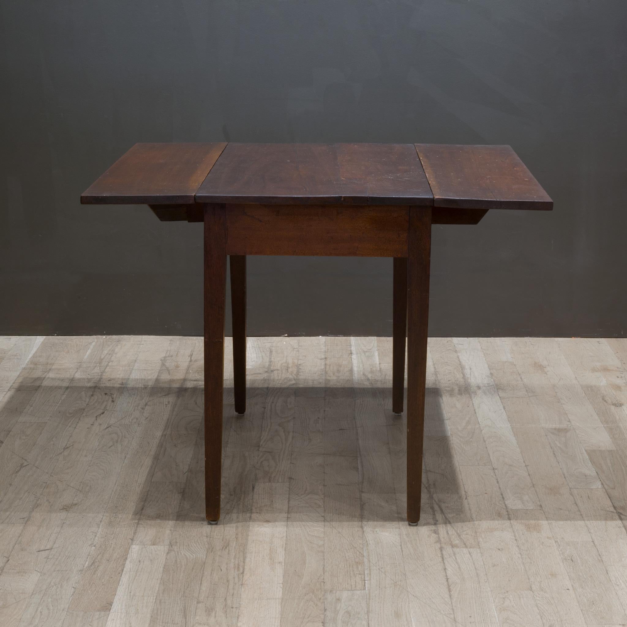Wood Rustic Drop Leaf Dining Table/Console c.1940