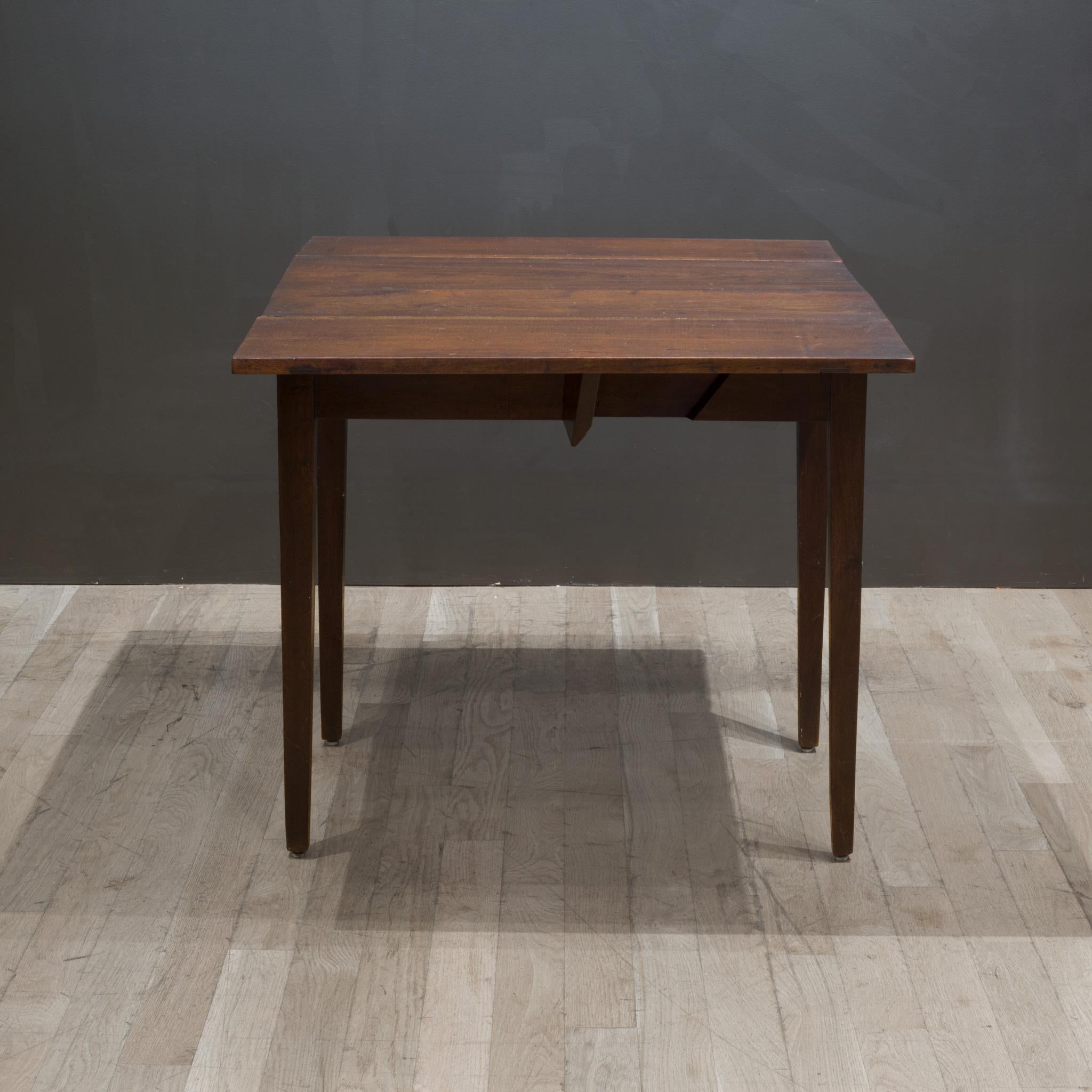 Rustic Drop Leaf Dining Table/Console c.1940 1