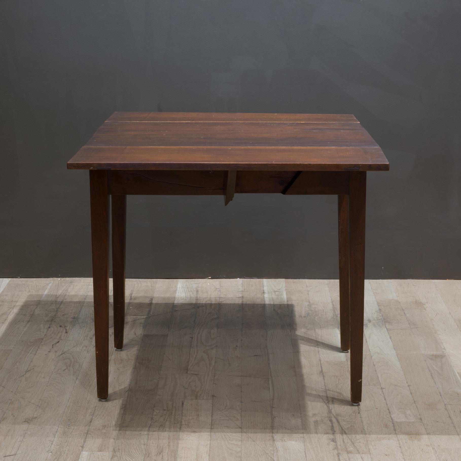 Rustic Drop Leaf Dining Table/Console c.1940 3