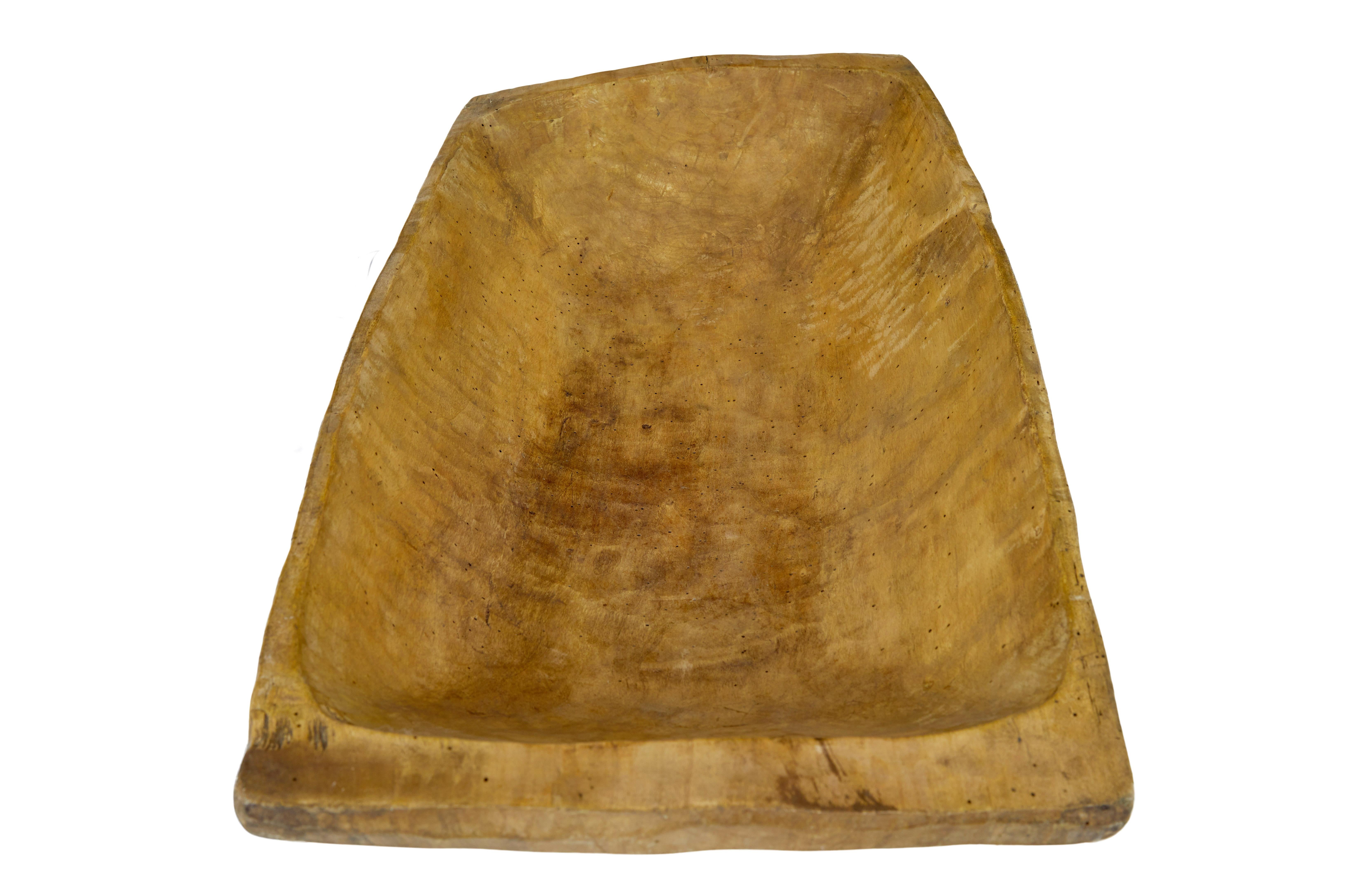 Servidor rústico de madera excavada Tallado a mano en venta