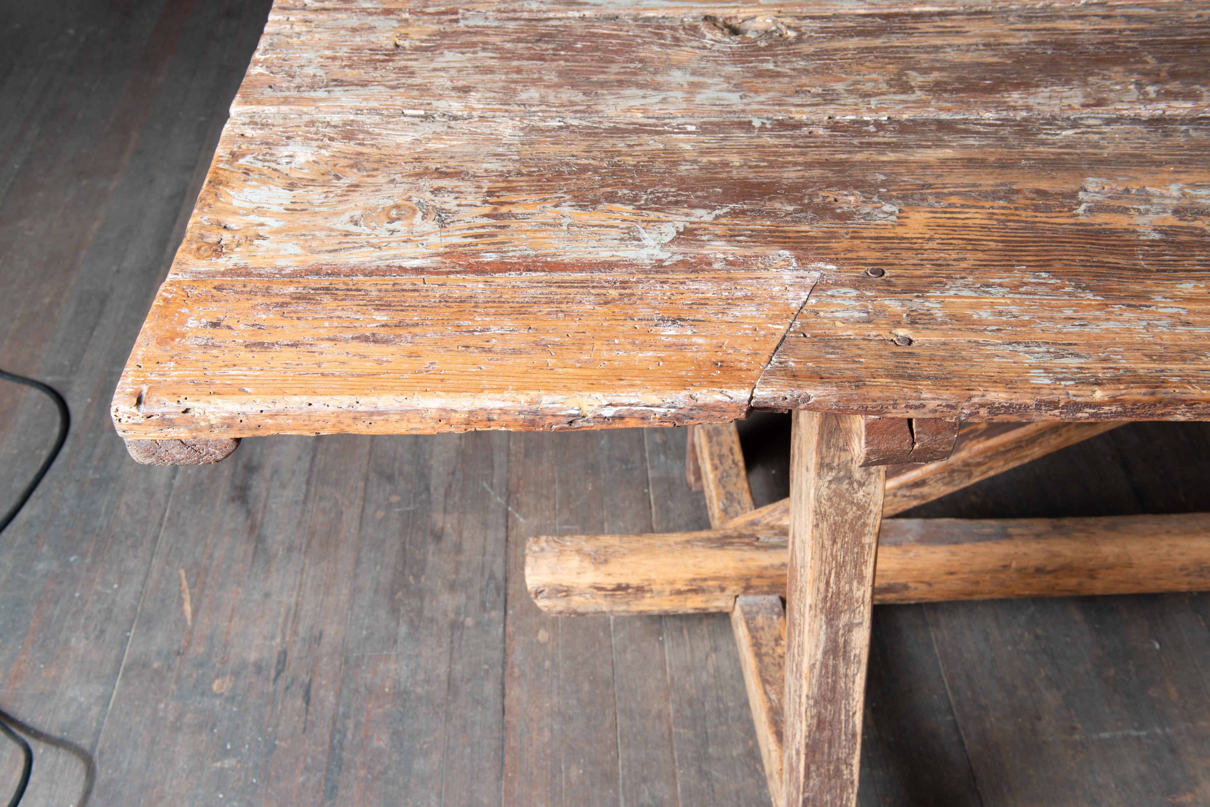 Rustic Dutch Farm Table For Sale 9