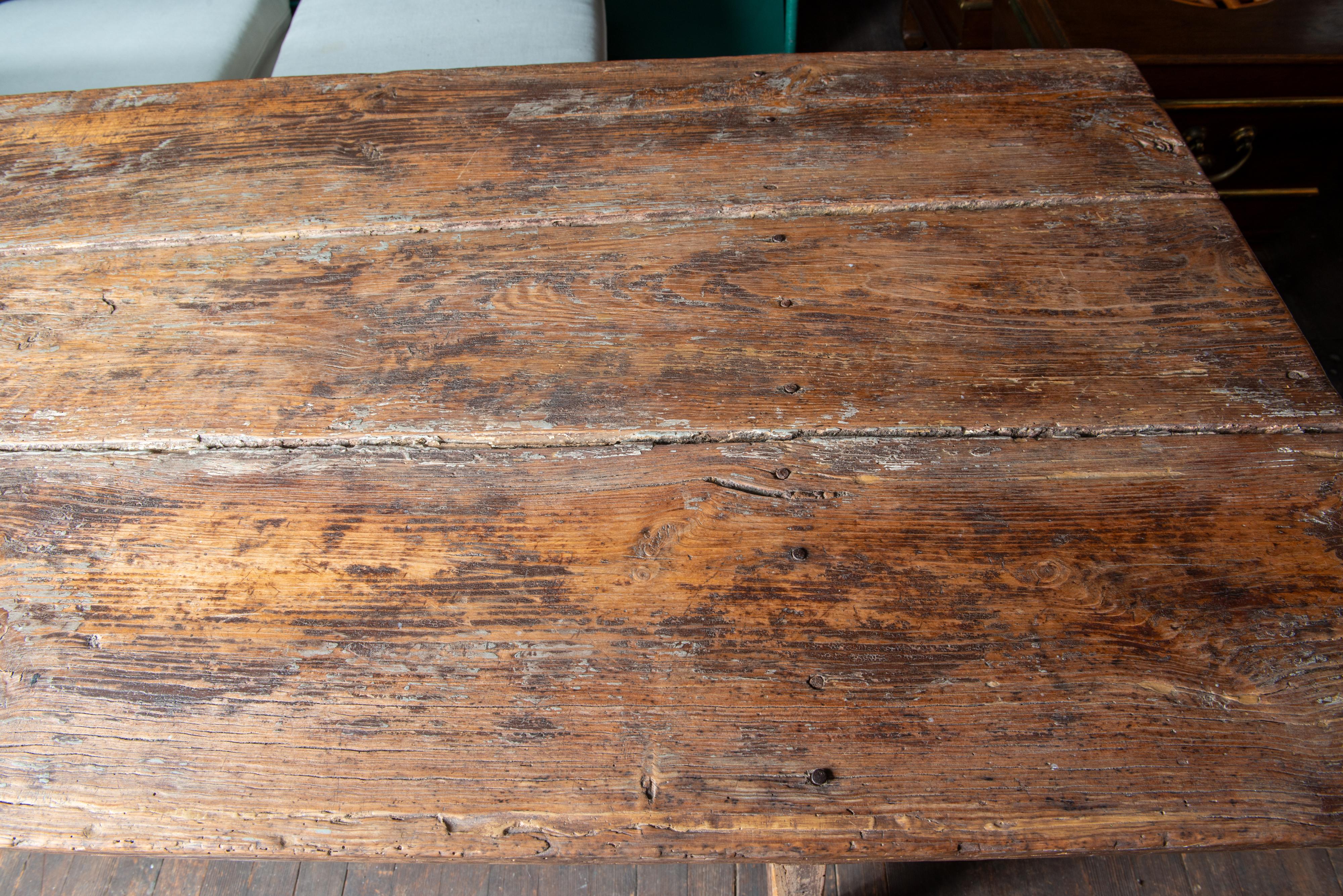 Rustic Dutch Farm Table For Sale 12