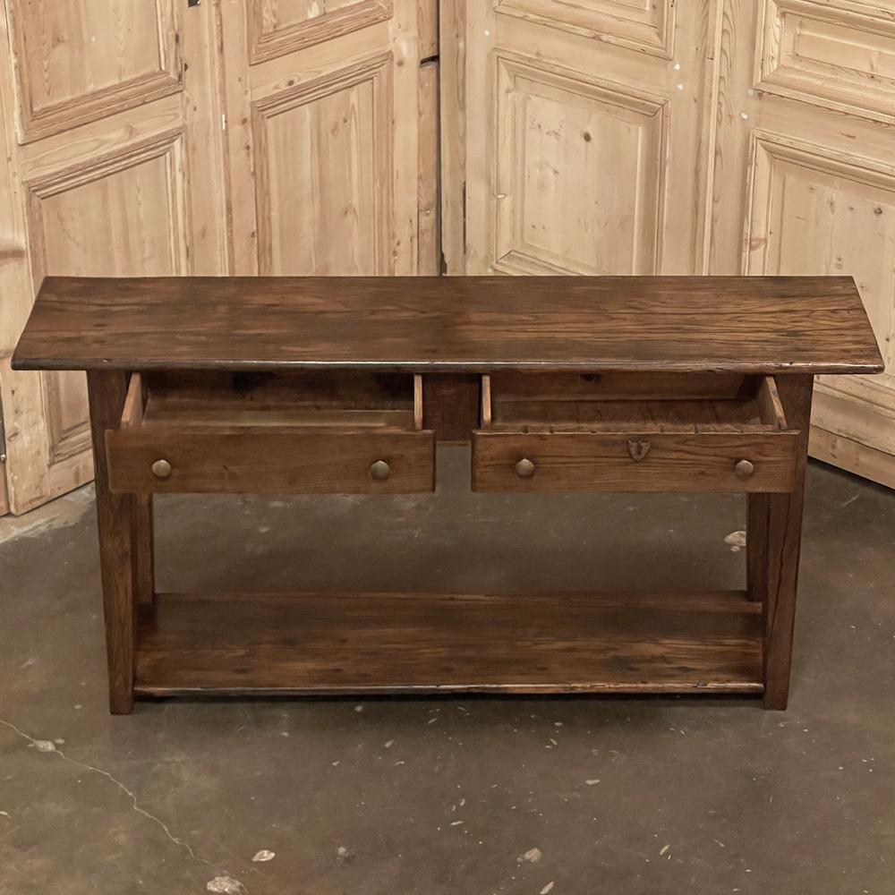 Oak Rustic Early 19th Century Console ~ Sideboard ~ Sofa Table