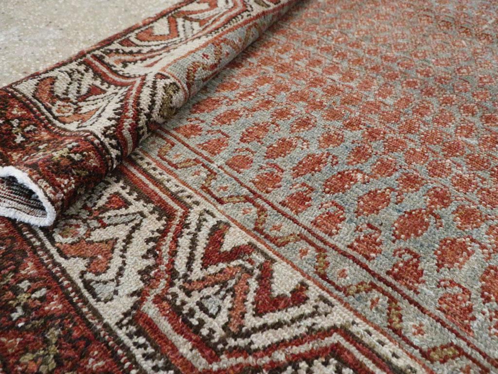 XX secolo Tappeto d'accento persiano Malayer rustico fatto a mano dei primi del Novecento in vendita