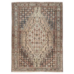 Tapis rustique persan Mazlagan Malayer du début du 20e siècle fait à la main