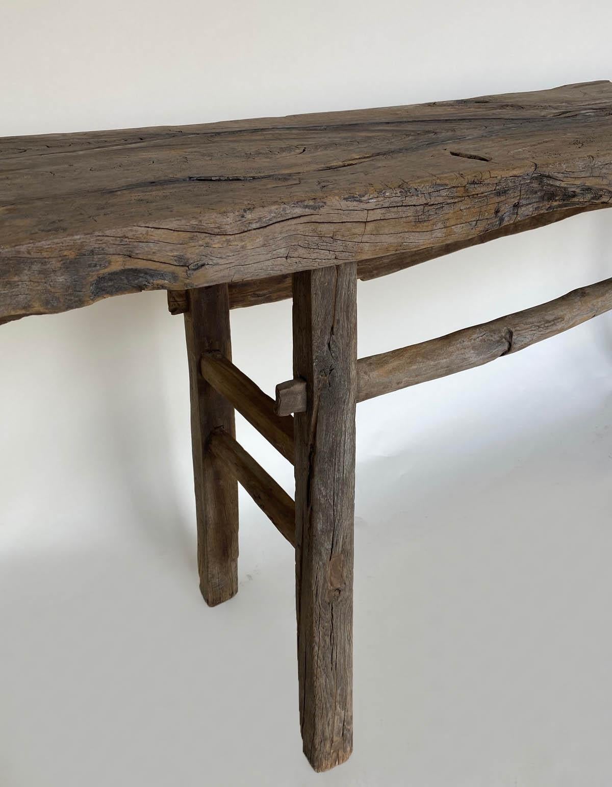 Chinese Rustic Elm Altar Table