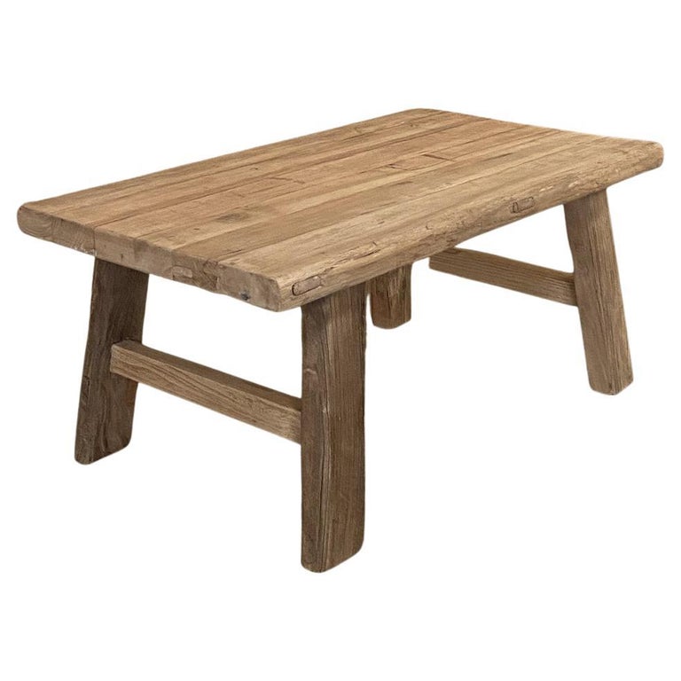 Rustic Elmwood Coffee Table For Sale at 1stDibs
