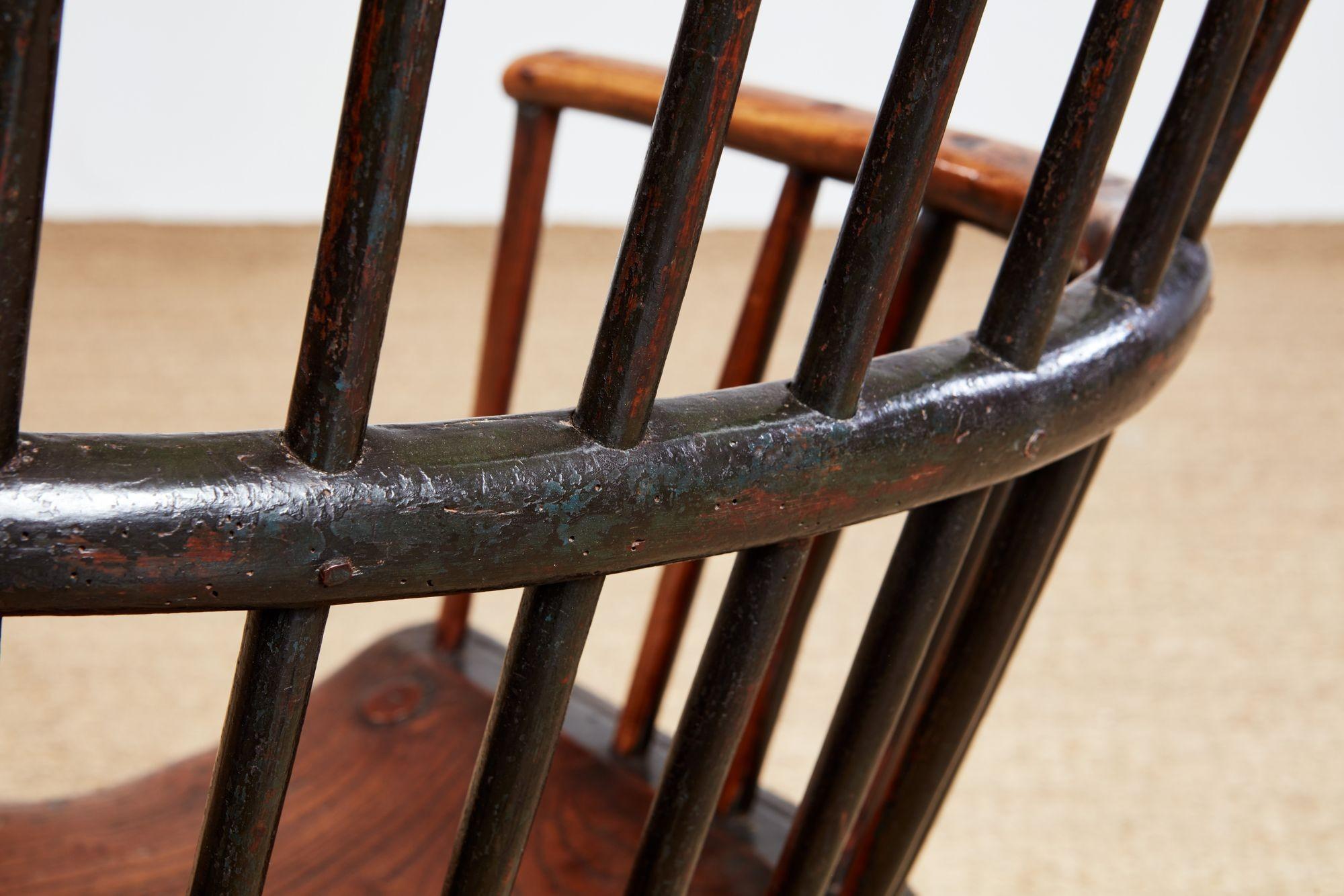Rustic English Comb Back Windsor For Sale 9