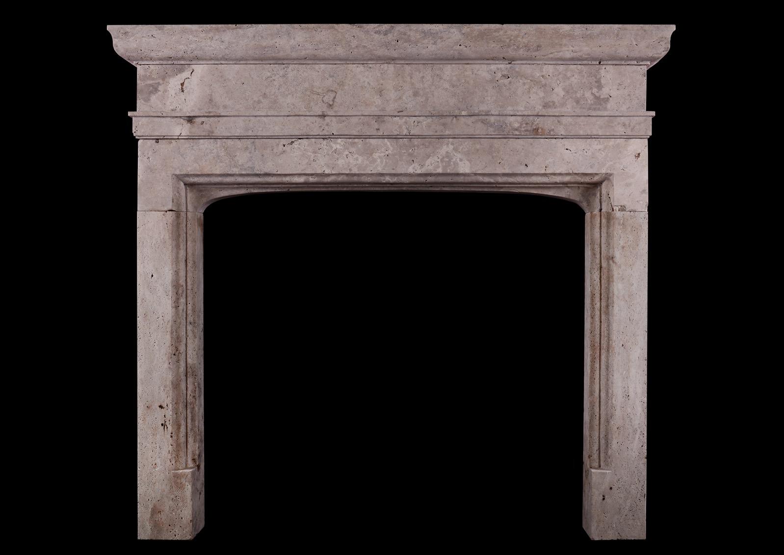 19th Century Rustic English Fireplace in the Gothic Manner For Sale