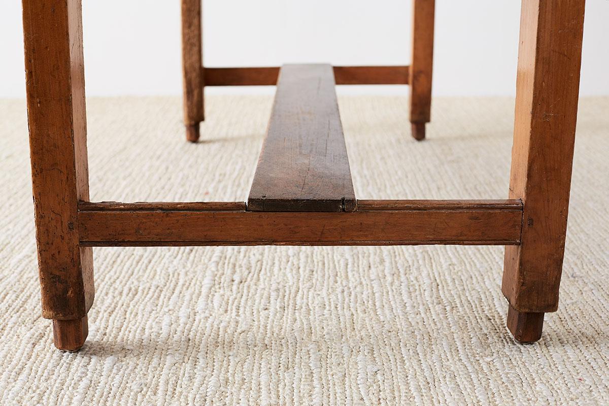 Rustic English Pine Library Table or Farm Table 9