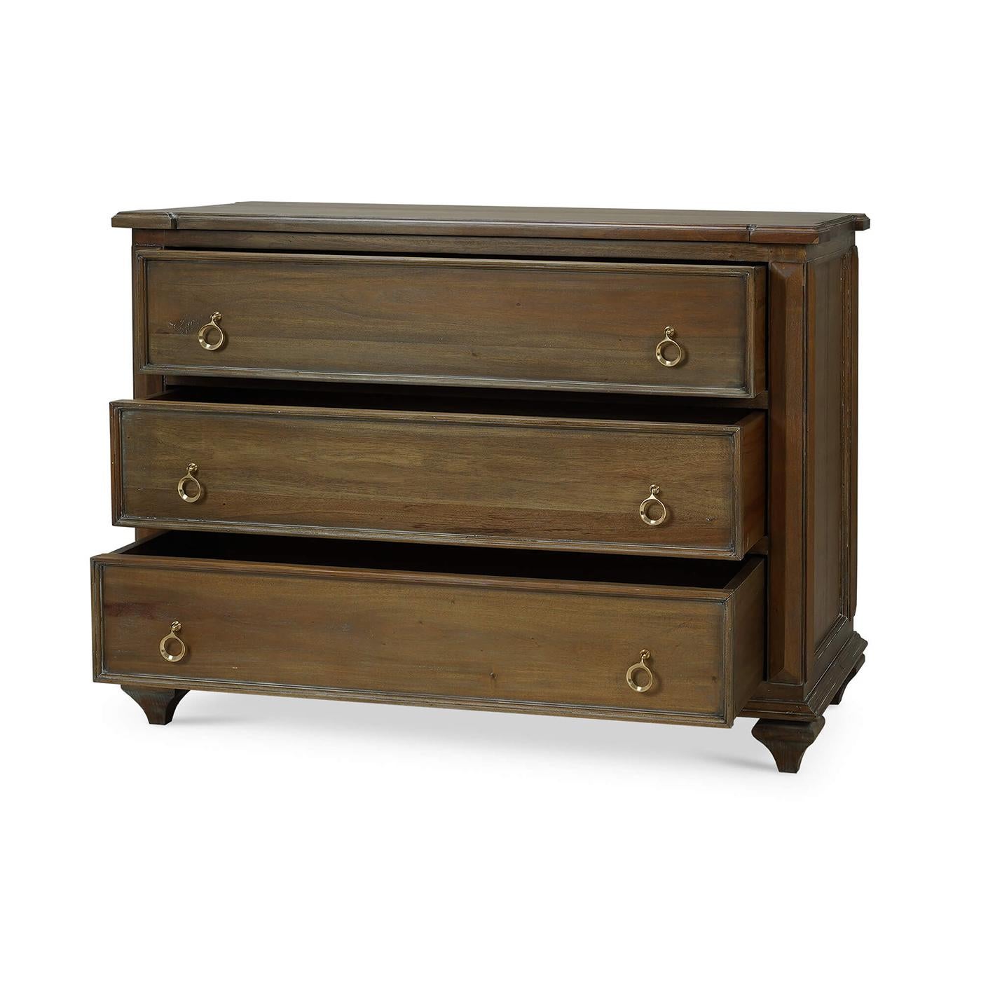 French Provincial Rustic European Commode For Sale