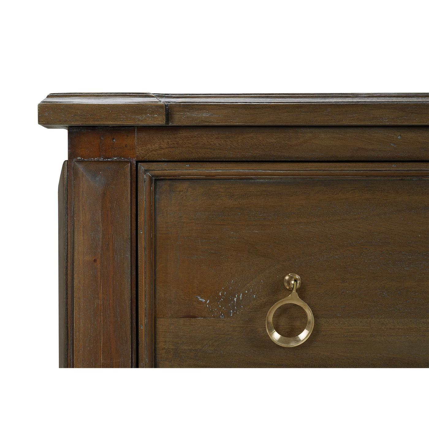 Contemporary Rustic European Commode For Sale