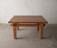 Rustic European Oak Square Coffee Table