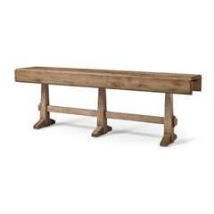 Rustic Faded Oak Hunt Table