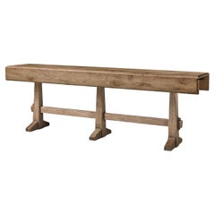 Rustic Faded Oak Hunt Table Rustic Faded Oak Hunt Table