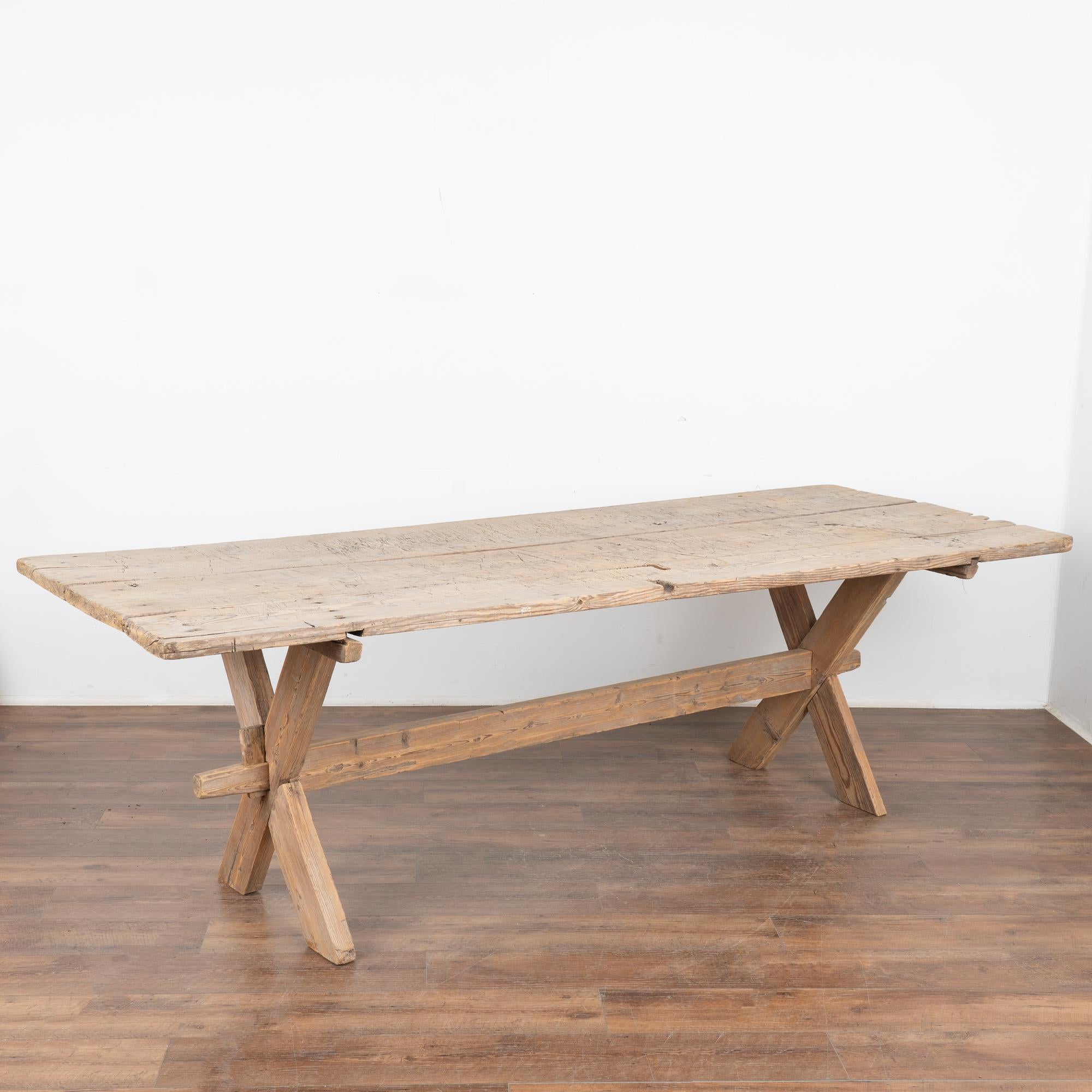  Rustic Farm Dining or Kitchen Table, Sweden circa 1800's For Sale 7