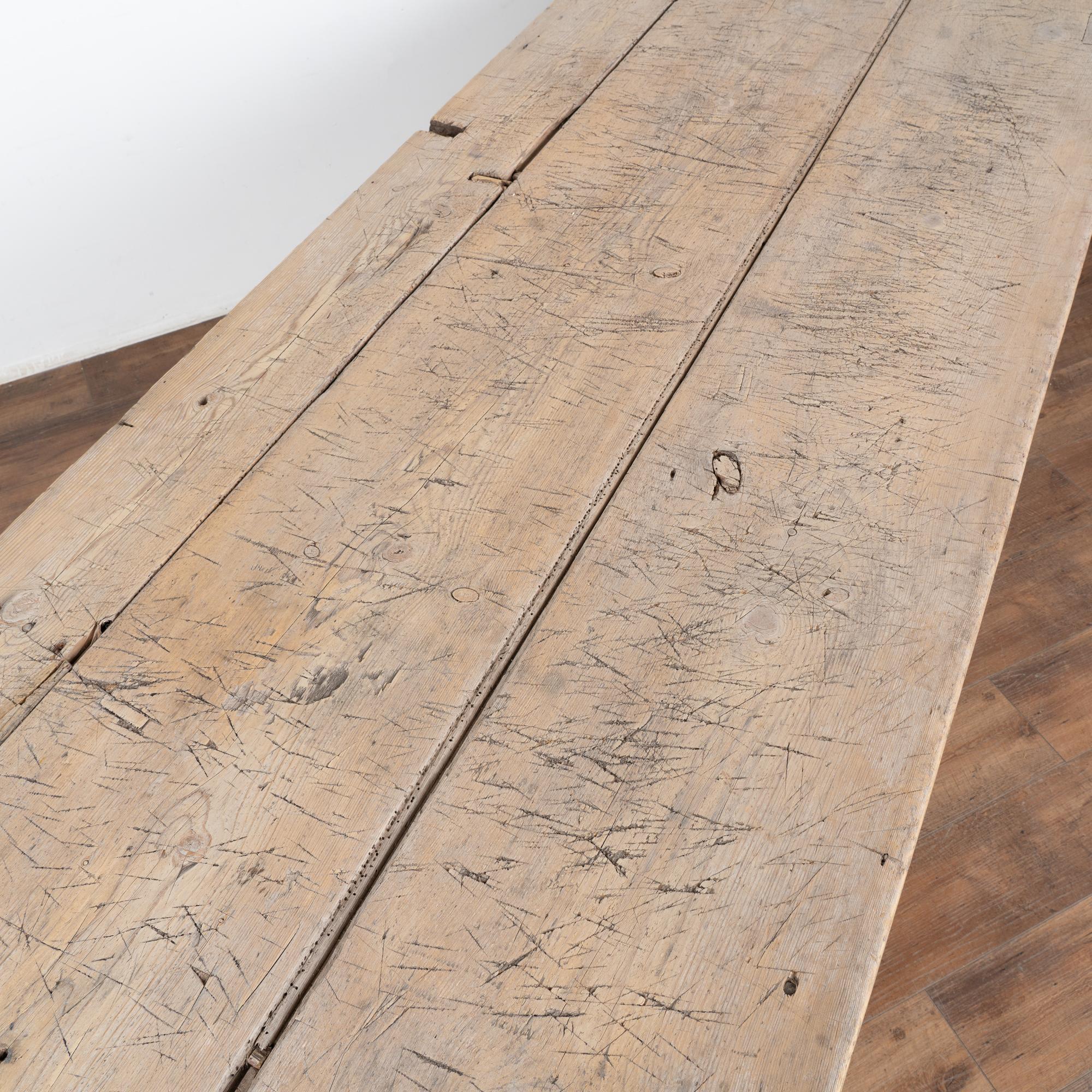 19th Century  Rustic Farm Dining or Kitchen Table, Sweden circa 1800's For Sale