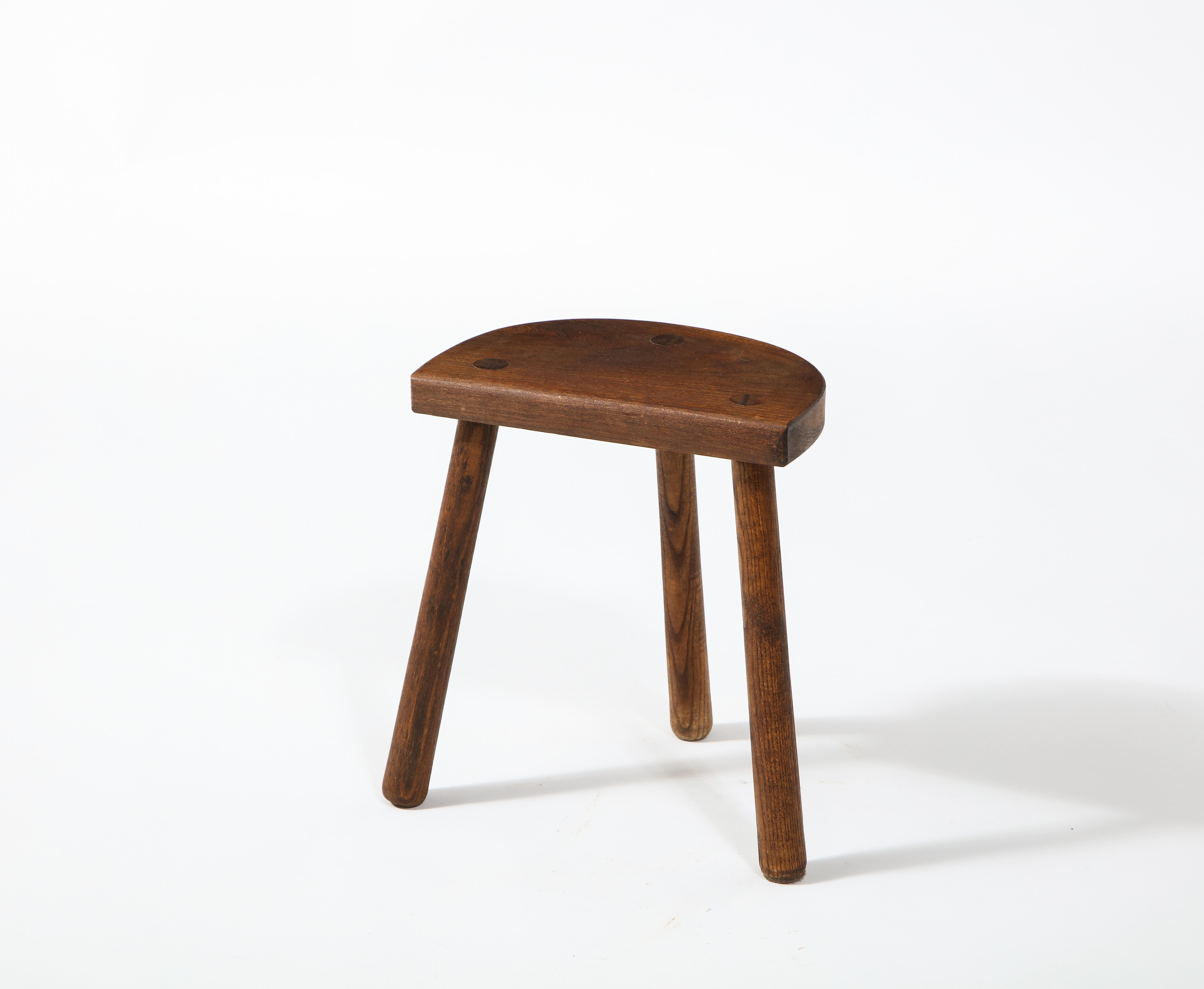 Rustic Farm Stool, France 1960's For Sale 4