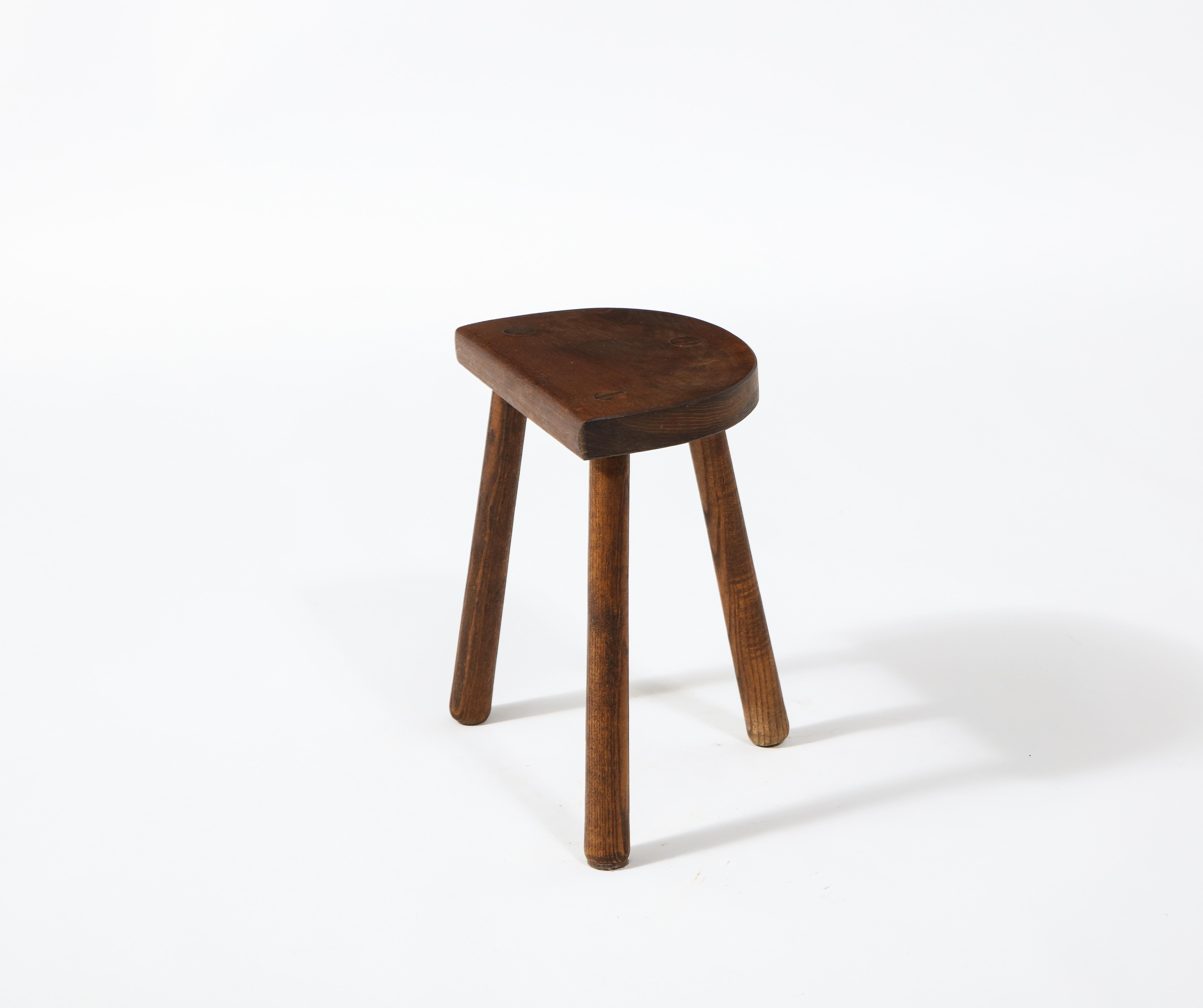 Rustic Farm Stool, France 1960's For Sale 3