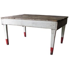 Antique Rustic Farm Table