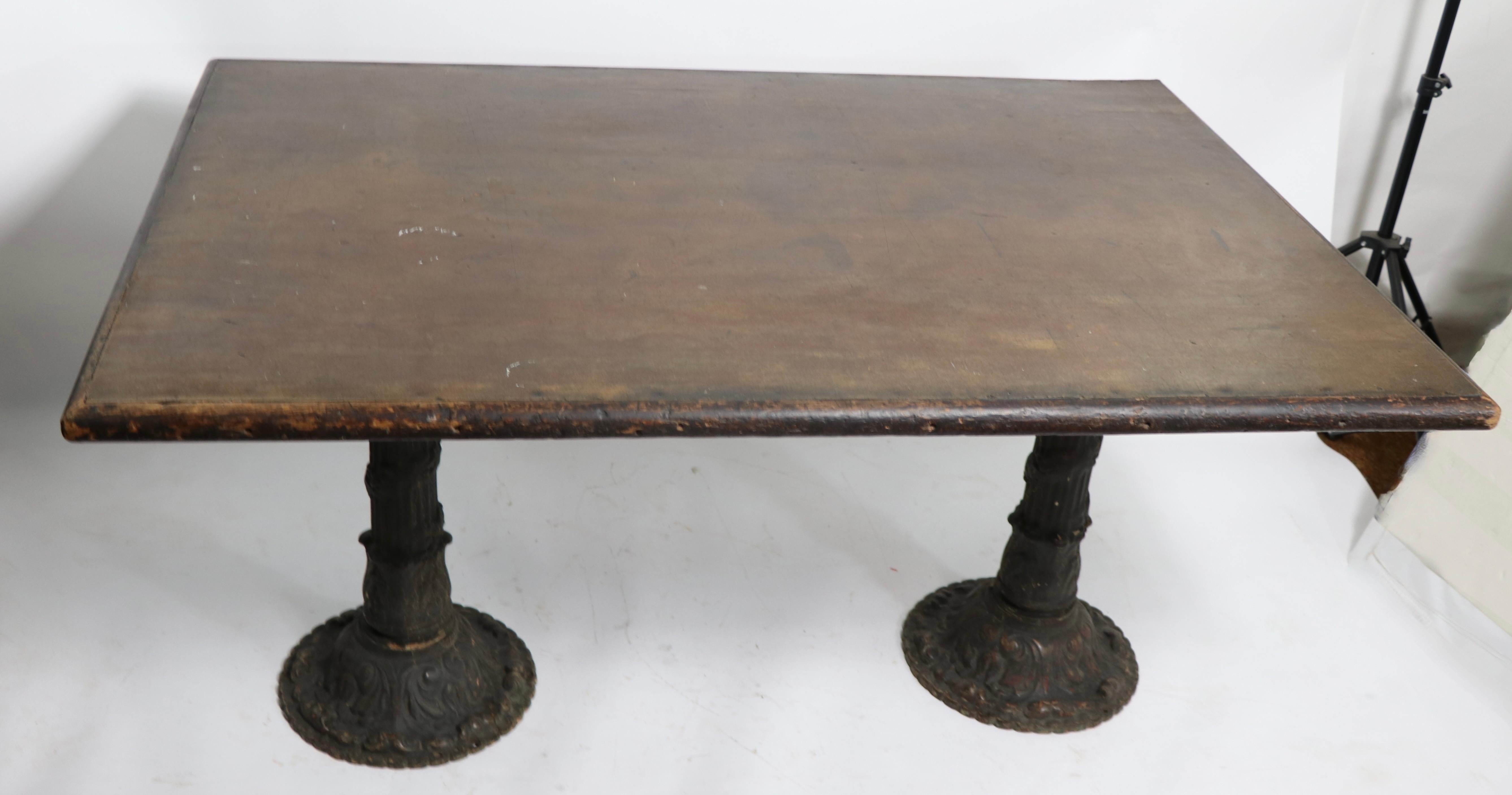 Rustic Farm Work Dining Table For Sale 2
