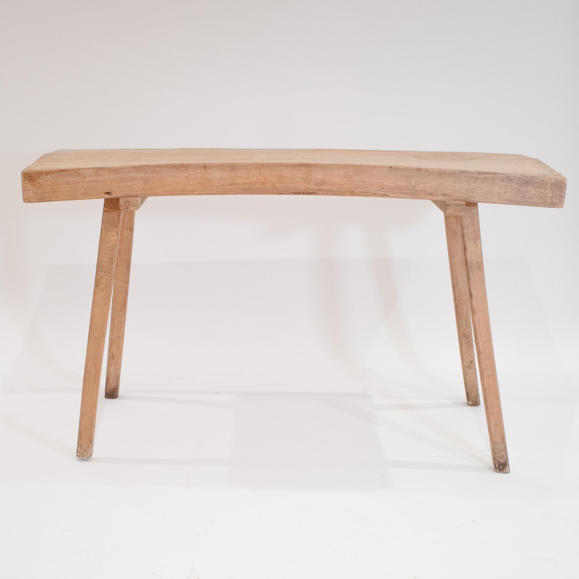 Américain Établi de ferme rustique, bloc de boucherie ou table console en vente