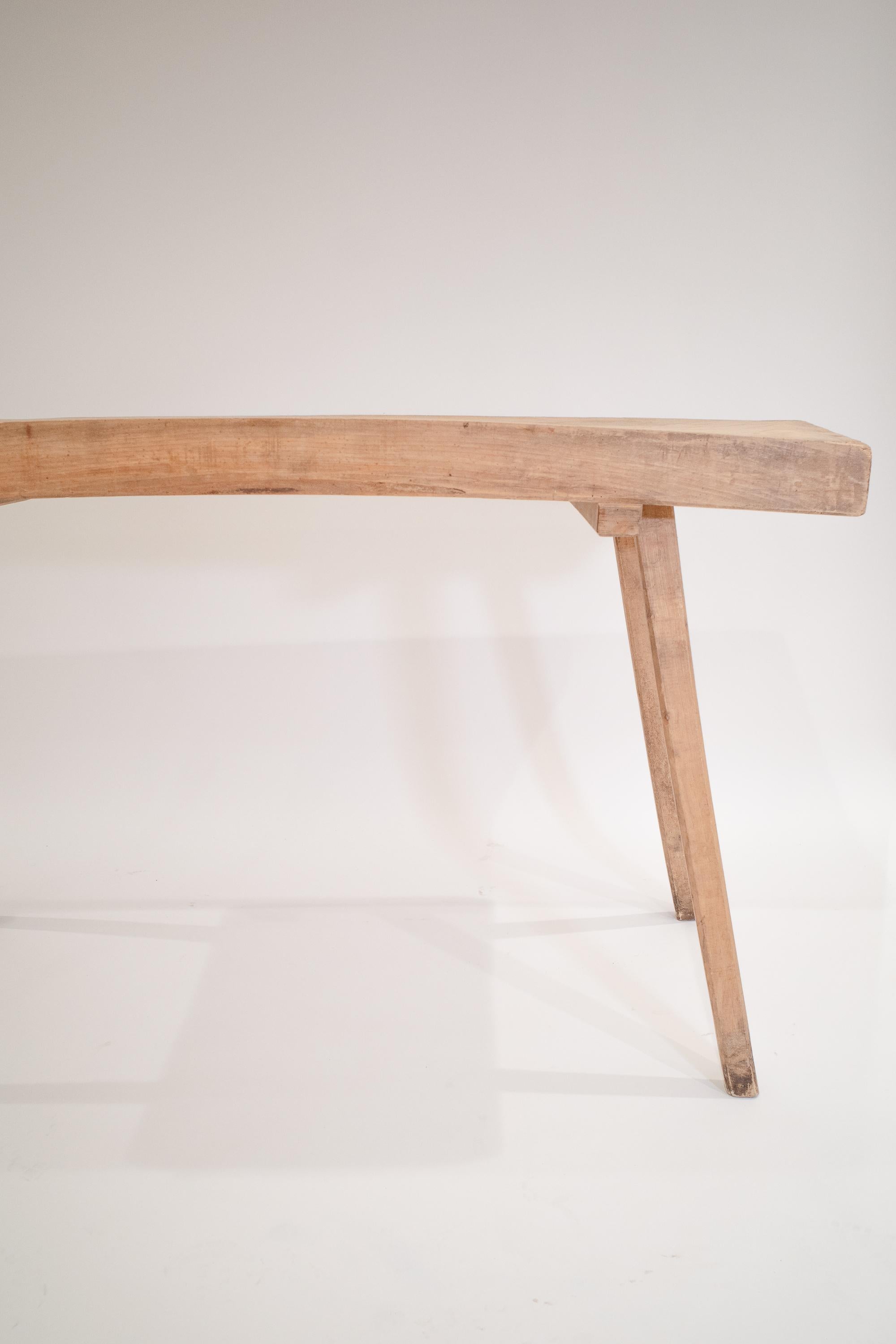 Établi de ferme rustique, bloc de boucherie ou table console Bon état - En vente à New York, NY