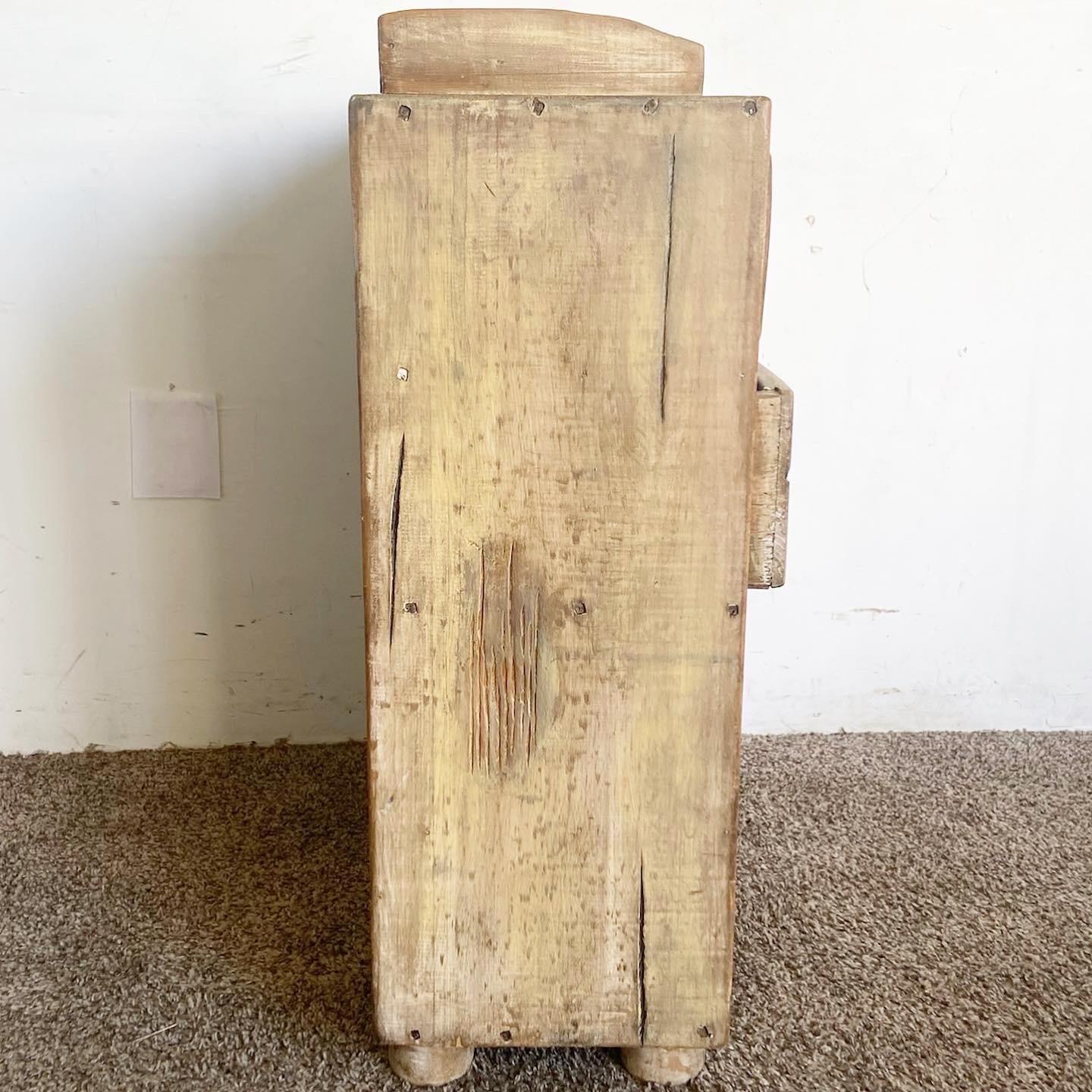 Rustic Farmhouse Apothecary Chest of Drawers - 12 Drawers In Good Condition In Delray Beach, FL