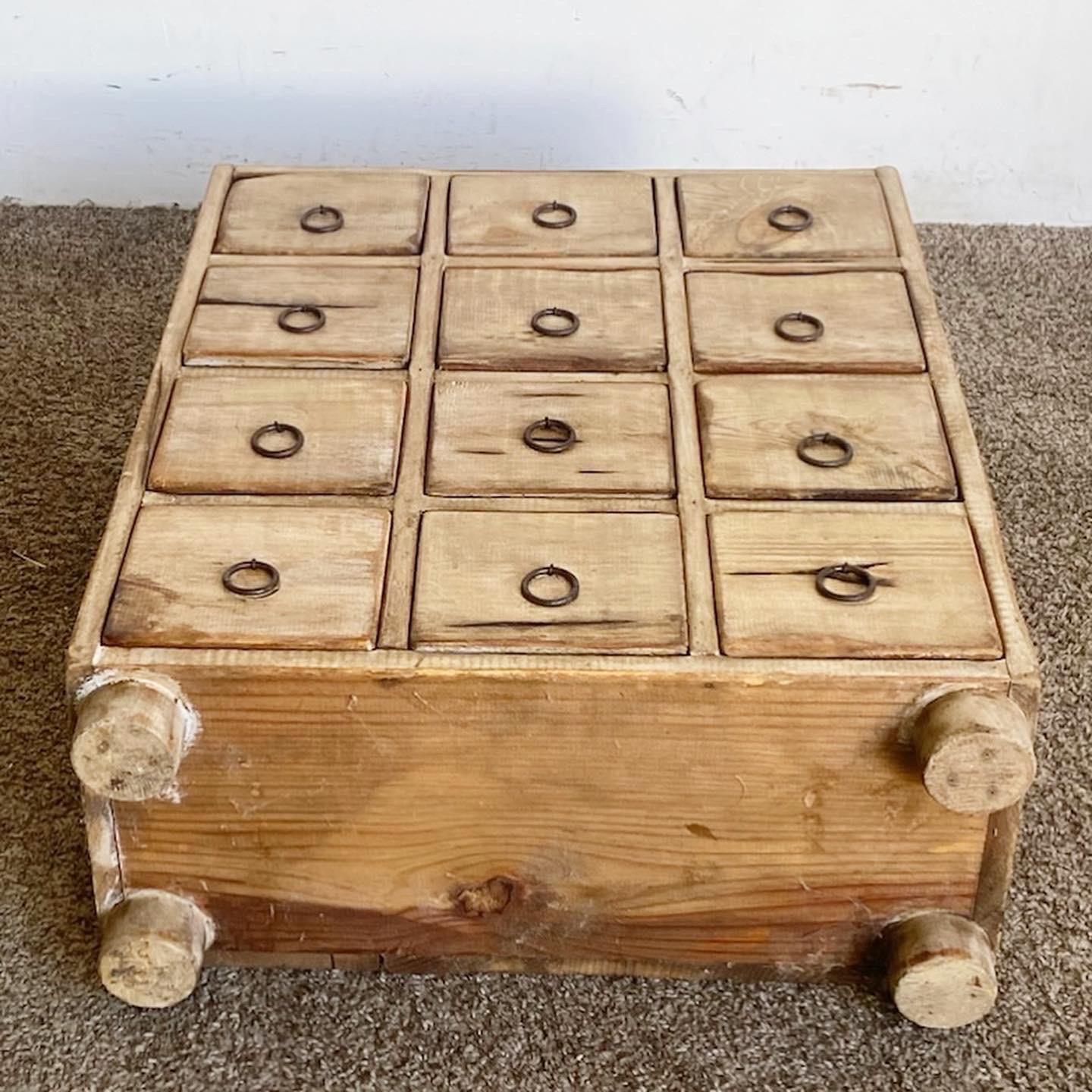 Rustic Farmhouse Apothecary Chest of Drawers - 12 Drawers 1