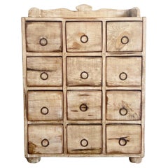 Rustic Farmhouse Apothecary Chest of Drawers - 12 Drawers