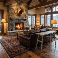 Rustikaler Konsolentisch im Landhausstil