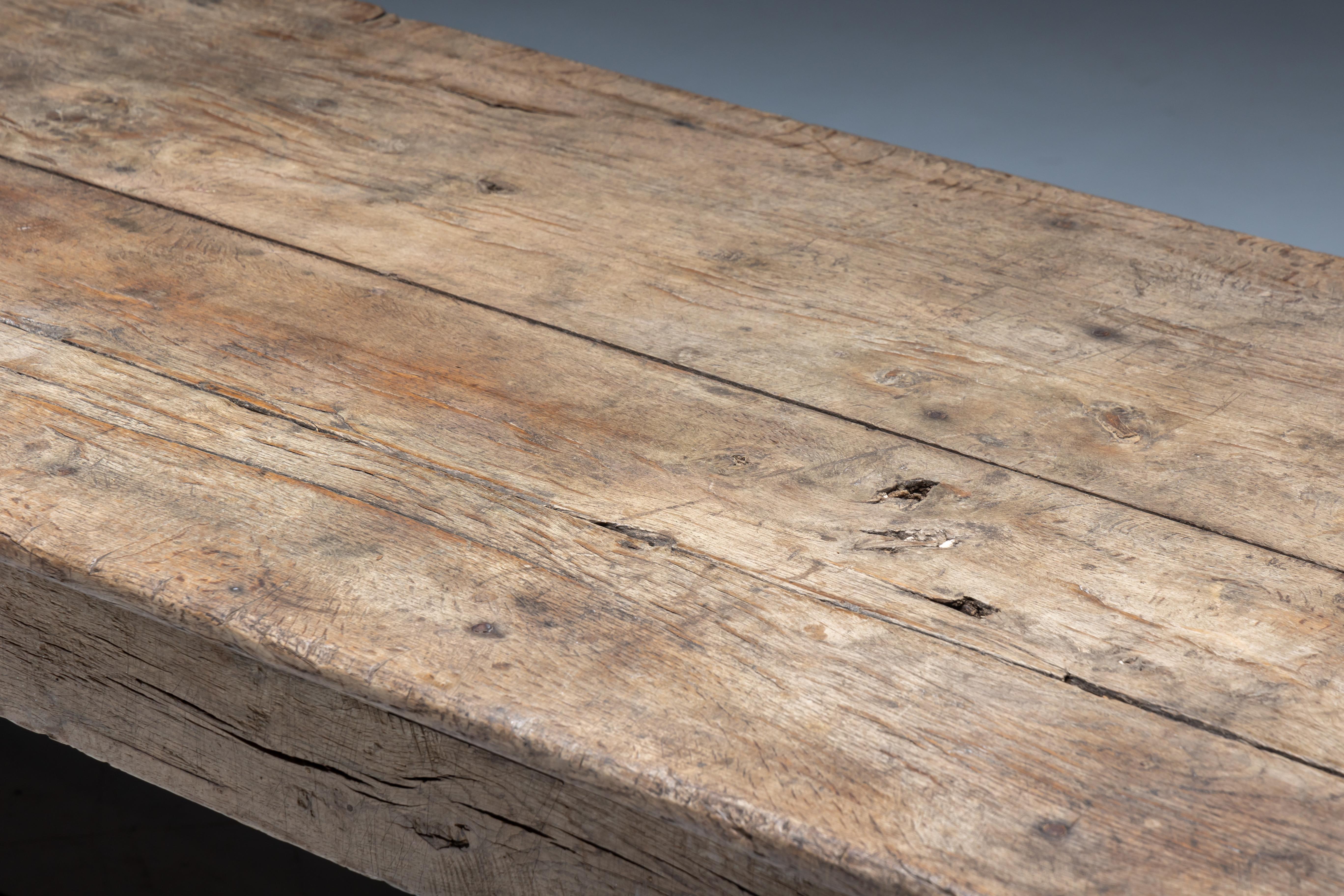 Rustic Farmhouse Dining Table, France, 19th Century en vente 5