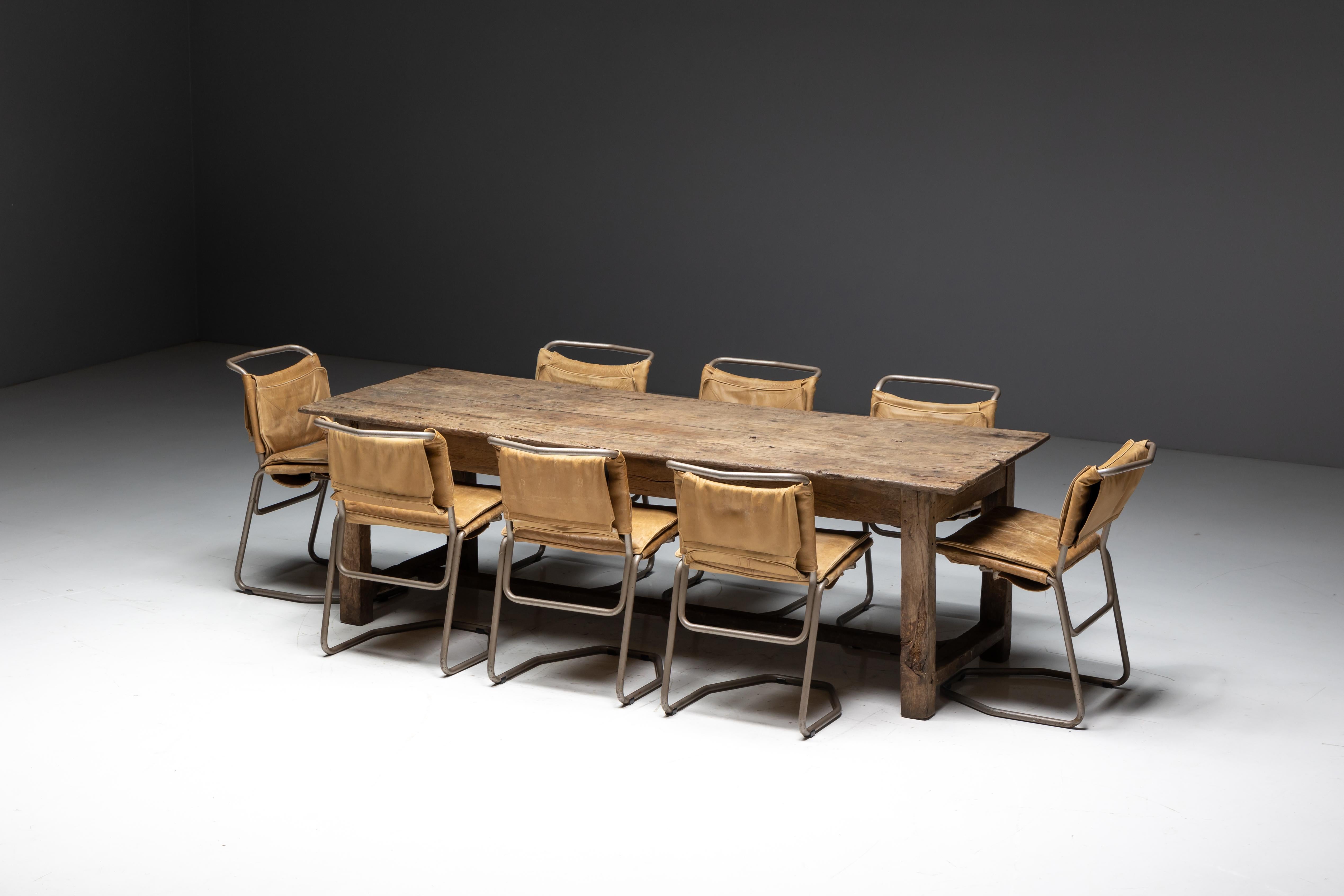 Rustic Farmhouse Dining Table, France, 19th Century en vente 7