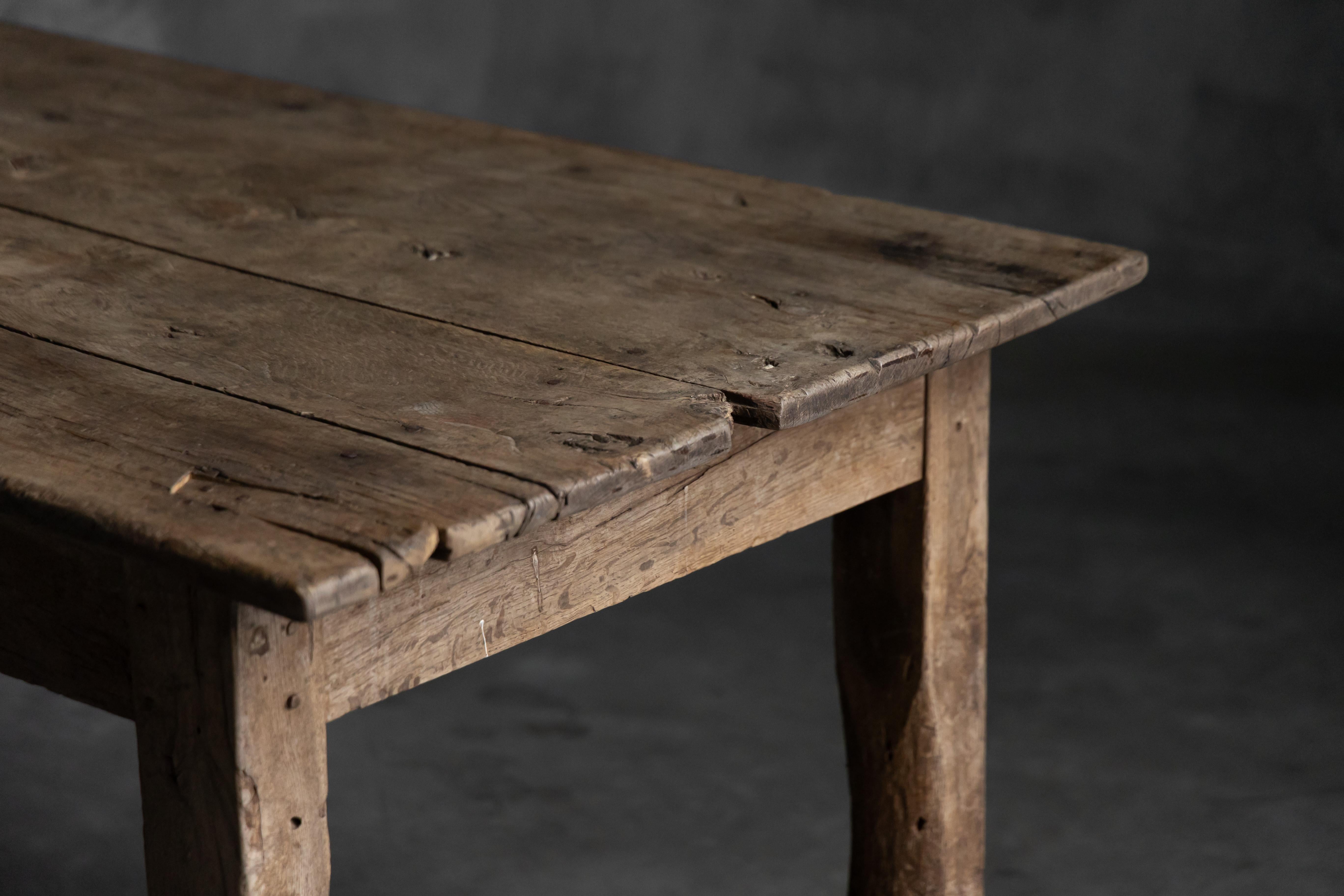 Bois Rustic Farmhouse Dining Table, France, 19th Century en vente