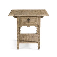 Rustic Farmhouse Dropleaf Side Table