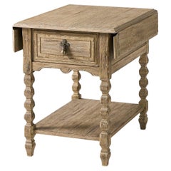 Rustic Farmhouse Dropleaf Side Table