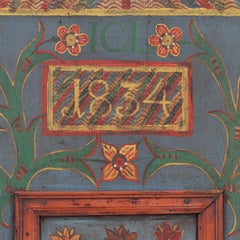 Rustikales Bauernhaus Folk Art gemalt Braut Kabinett 1834