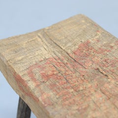 Rustic Farmhouse Primitive Wabi Sabi Stool or Side Table