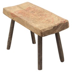 Rustic Farmhouse Primitive Wabi Sabi Stool or Side Table
