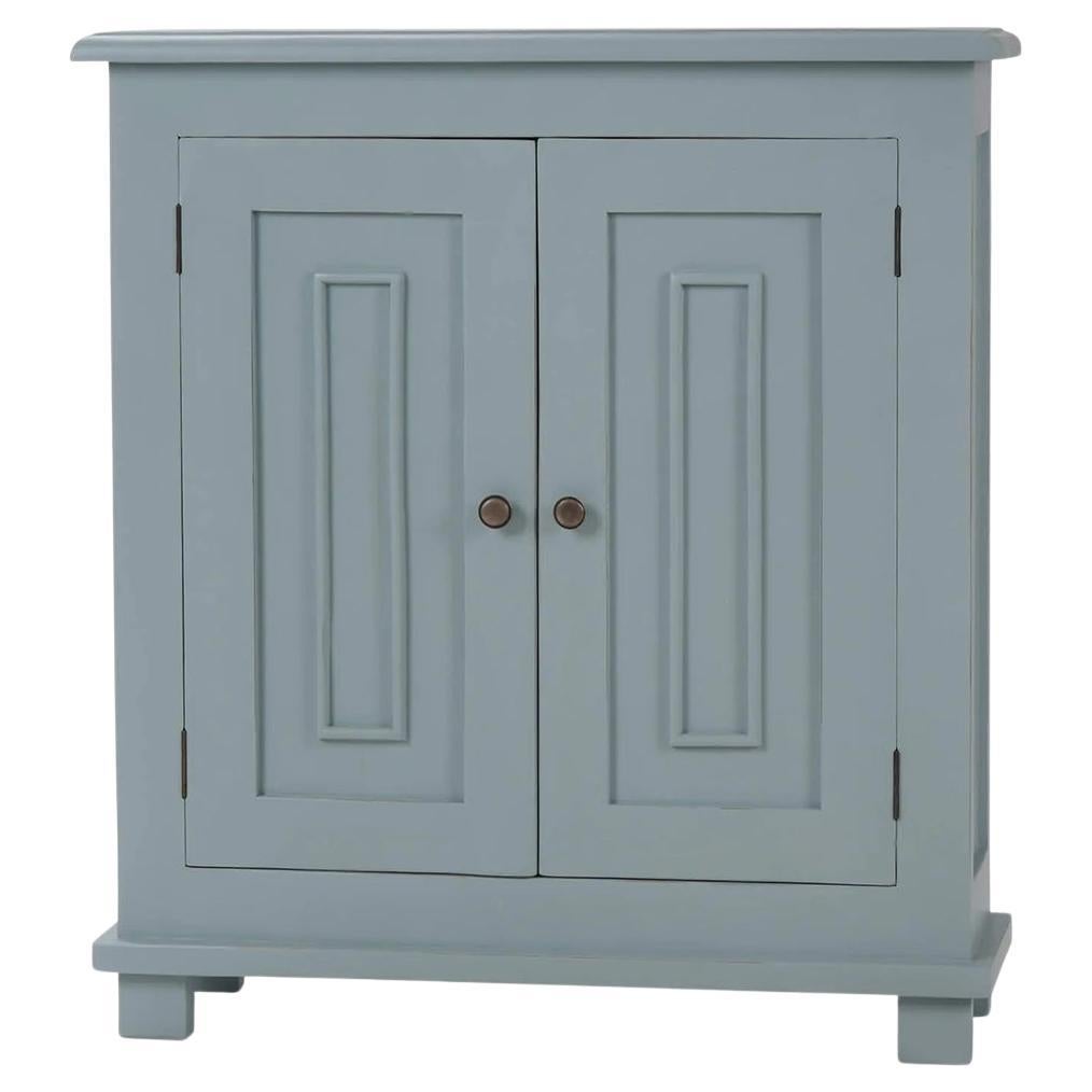 Rustic Farmhouse Side Cabinet - Ocean Blue