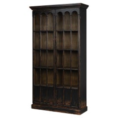 Rustic Farmhouse Style Black Bookcase