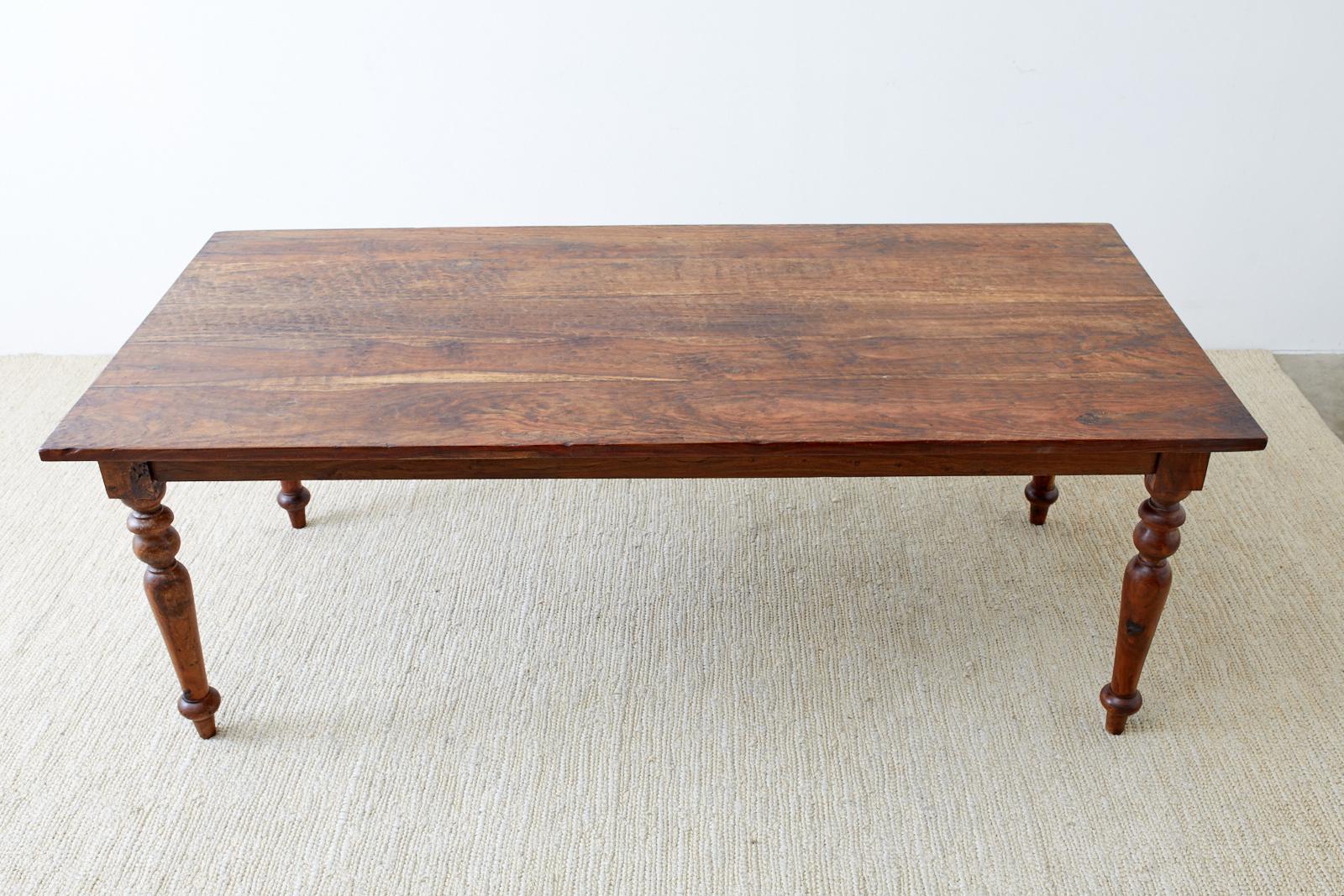 Rustic Teak Table Color Rustic Farmhouse Style Hardwood Teak Dining Table at 1stDibs | rustic ...