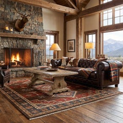 Rustic Farmhouse Trestle Coffee Table