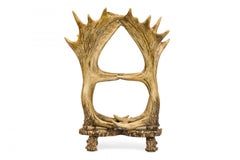 Rustic Faux Moose Antler Magazine Rack